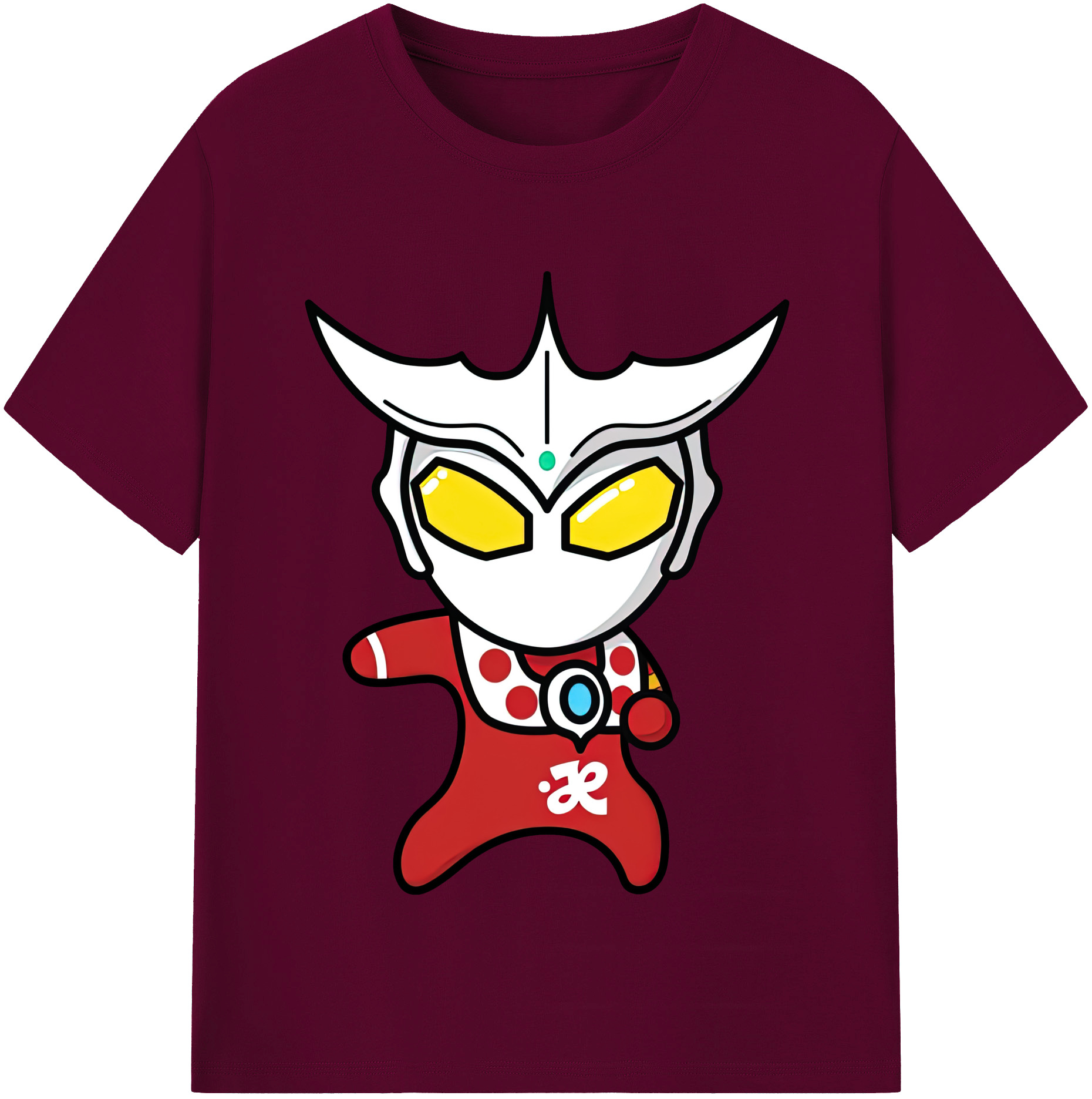 （画像用） ウルトラマン Ultraman レディースカジュアルプリントTシャツ（綿100％）